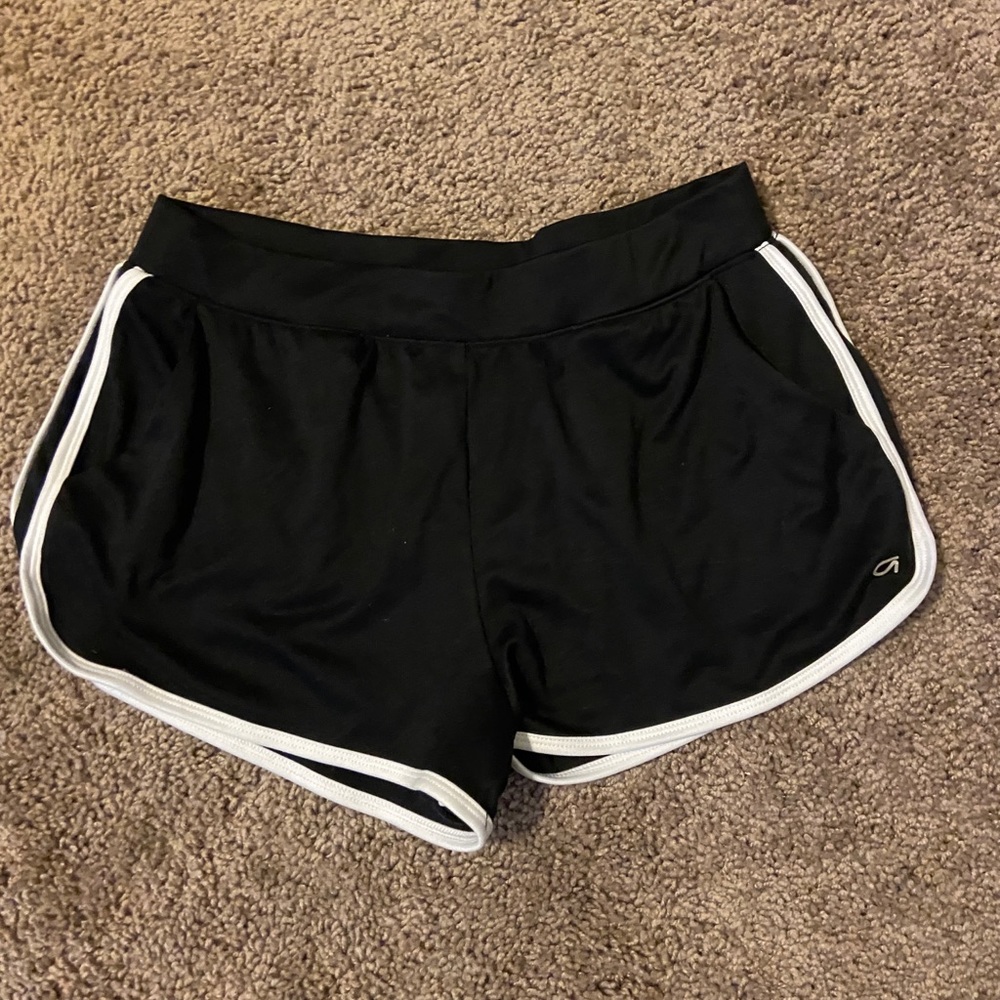 Black athletic shorts